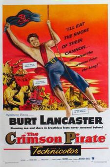 Burt Lancaster stars in Robert Siodmak's The Crimson Pirate